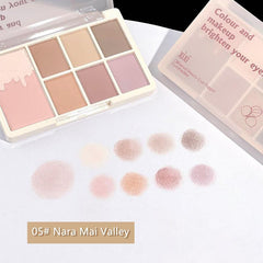 7 Eyeshadow Palette Pearly Shimmer Matte Finish Silky Texture