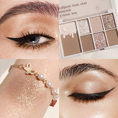 7 Eyeshadow Palette Pearly Shimmer Matte Finish Silky Texture