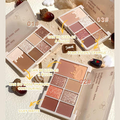 7 Eyeshadow Palette Pearly Shimmer Matte Finish Silky Texture