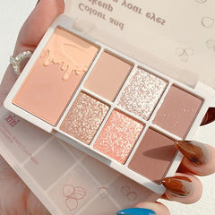 7 Eyeshadow Palette Pearly Shimmer Matte Finish Silky Texture