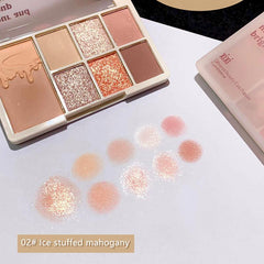 7 Eyeshadow Palette Pearly Shimmer Matte Finish Silky Texture