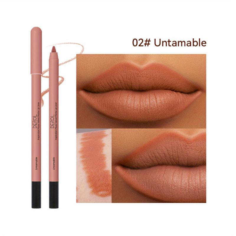 Long Lasting Matte Lip Liner Pencil with Sharpener 0.02 oz