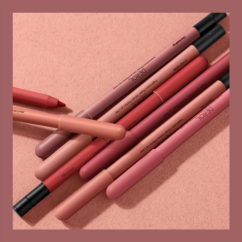 Long Lasting Matte Lip Liner Pencil with Sharpener 0.02 oz