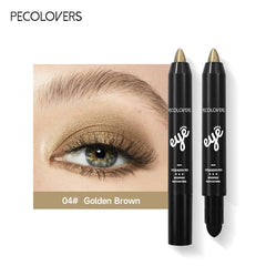 Double Ended Eyeshadow & Highlighter Pen Matte Pearly Glitter Eye Makeup