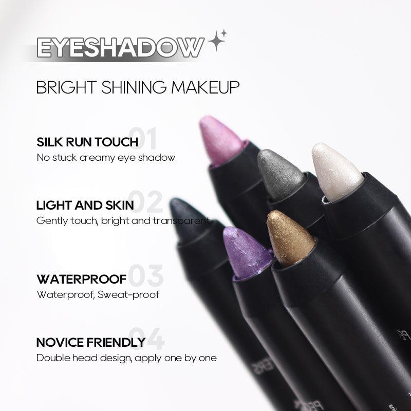 Double Ended Eyeshadow & Highlighter Pen Matte Pearly Glitter Eye Makeup