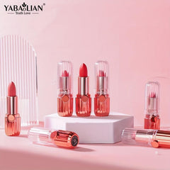 12-Color Long-Lasting Nude Matte Lipstick Set in Classic Red and Brown Shades