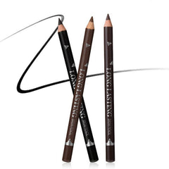 12 Pcs Dark Brown Eyebrow Pencil Eyeliner Set Waterproof Eye Makeup