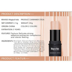 3D Highlighter Contouring Shadow Stick & Silkworm Pen for Holidays Makeup
