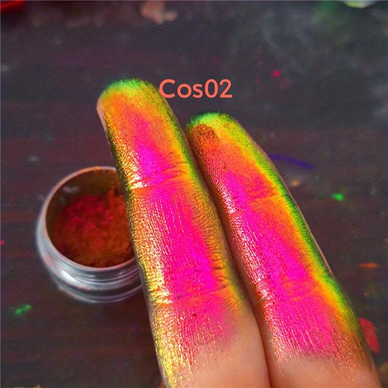 Bright Holographic Eyeshadow Powder - Highly Pigmented Chameleon Eyeshadow
