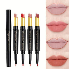 Dual-ended Lip Liner Pencil Non-Fade Lipstick 8 Colors