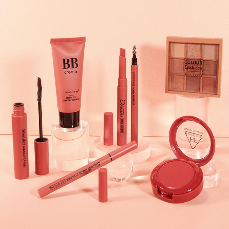 Professional 11Pcs All In One Makeup Kit Eyeshadow Blush Lipstick Mascara Set