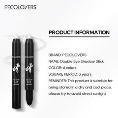 6 Colors Eyeshadow Pencil Stick Waterproof Pearly Shimmer Glitter Eyeshadow