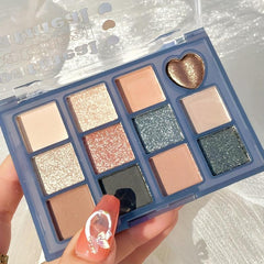 Long Lasting Sparkling Eyeshadow Palette with Natural Ingredients