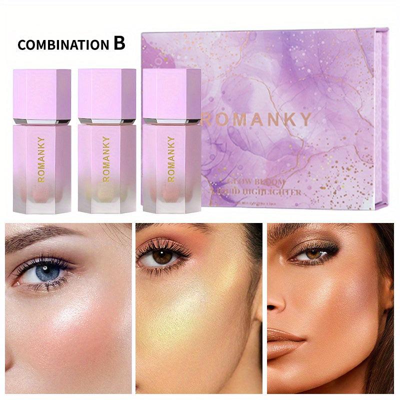 6 Colors Chameleon Highlighter Set Luminous Face Makeup