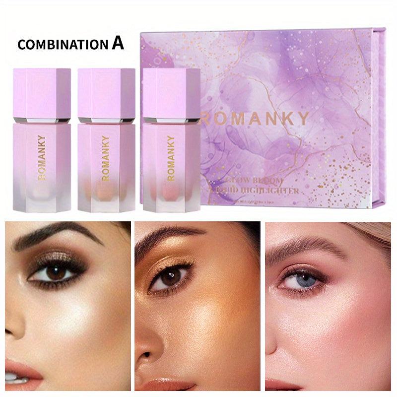6 Colors Chameleon Highlighter Set Luminous Face Makeup