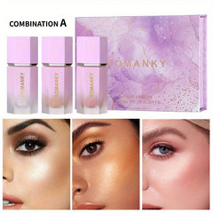 6 Colors Chameleon Highlighter Set Luminous Face Makeup