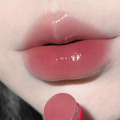 Shimmer Lipstick Long Wear Soft Waterproof Red Tube