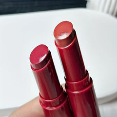 Shimmer Lipstick Long Wear Soft Waterproof Red Tube