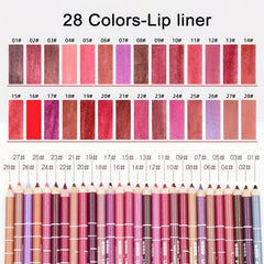 Waterproof Matte Lipstick & Eyeliner Pencil Kit