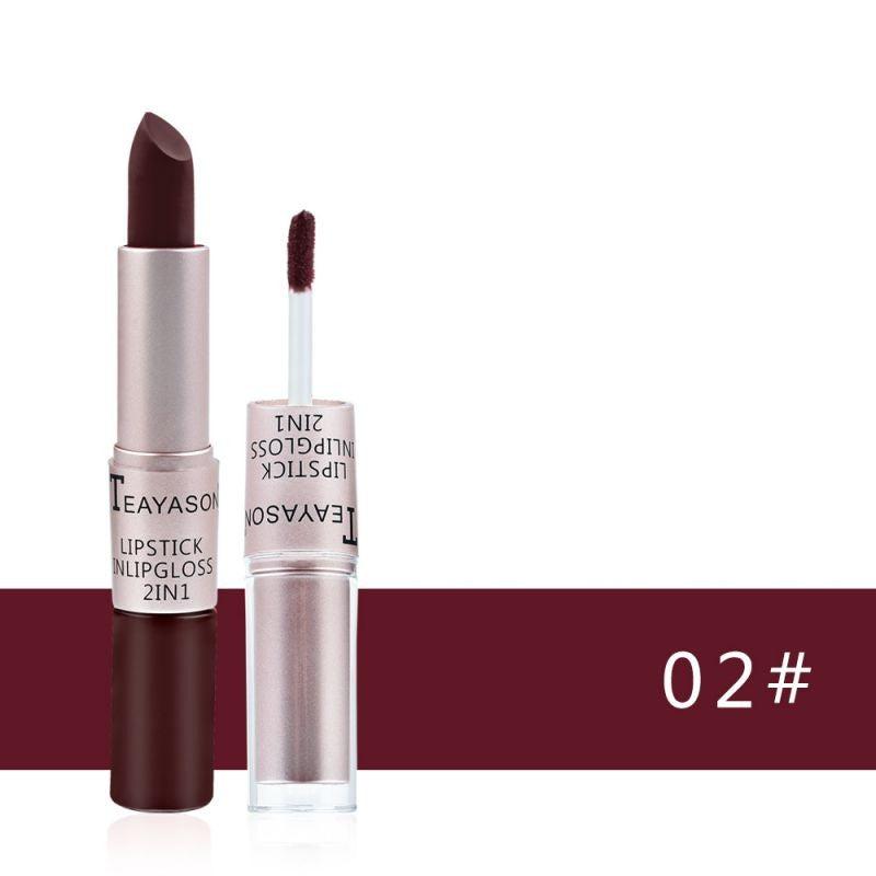 Long Lasting Nude Velvet Lipstick Matte Lip Gloss for Women