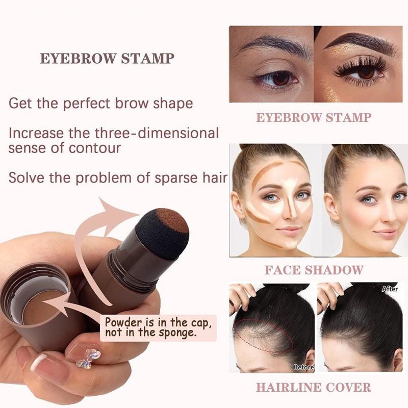 Waterproof Eyebrow Shaping Set with Stencil, Powder Stick & Brush