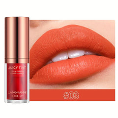Lipstick Watery Lip Glaze Dual Use Velvet Texture Long Lasting Lip Tint
