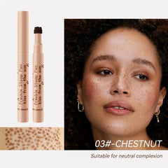 Freckle Pen Waterproof Natural Realistic 4 Colors Enhancing Makeup Look