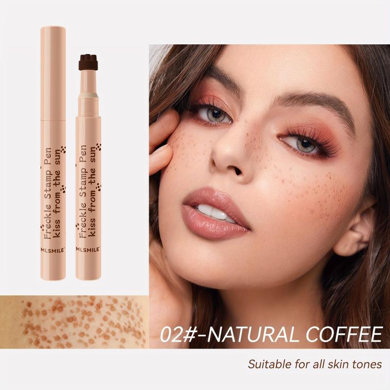 Freckle Pen Waterproof Natural Realistic 4 Colors Enhancing Makeup Look