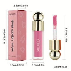 Matte Liquid Blush Lipstick Lip Glaze Natural Pink