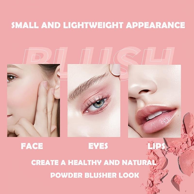 6 Colors Peach Mineral Pigment Cheek Blusher Powder Palette