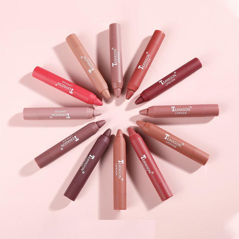 Long Lasting Velvet Matte Lipstick Pencil Smudge Proof Lip Liner
