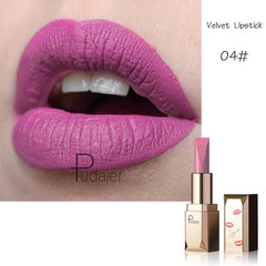 Long Lasting Matte Velvet Lipstick 20 Colors Waterproof