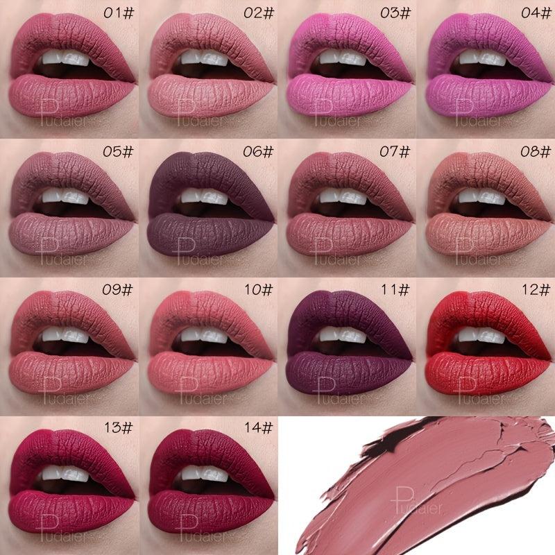 Long Lasting Matte Velvet Lipstick 20 Colors Waterproof