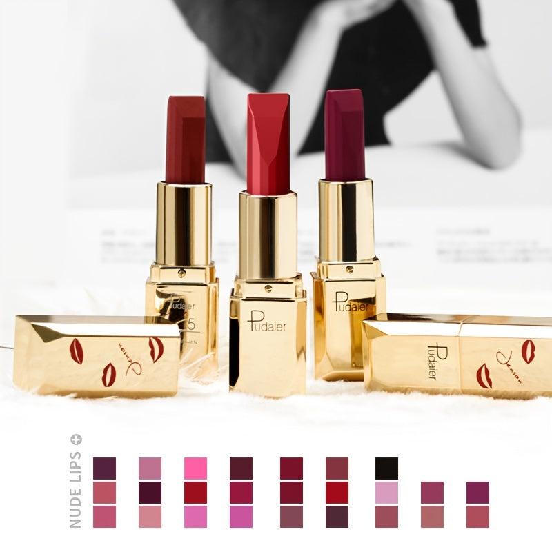 Long Lasting Matte Velvet Lipstick 20 Colors Waterproof