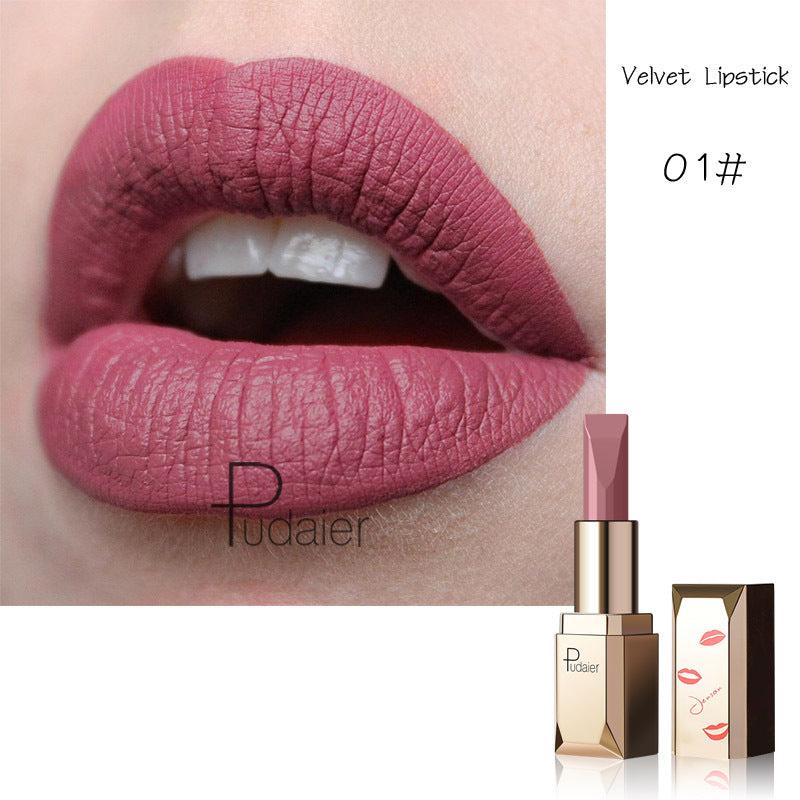 Long Lasting Matte Velvet Lipstick 20 Colors Waterproof