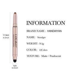 Creamy Matte Eyeshadow Stick Shimmer Pearly Eyeshadow Pencil