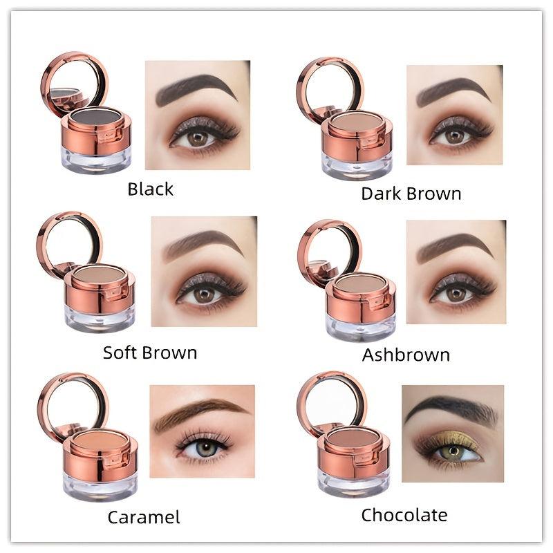 6 Colors Eyebrow Pomade Dual Use Eyebrow Powder Eyebrow Gel Smudge Proof