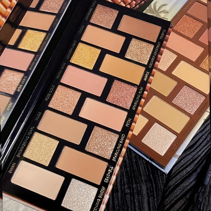 16-Color Beginner Eyeshadow Palette Pearly Matte Finish