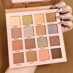 16 Color Eyeshadow Palette Matte & Shimmer Finish