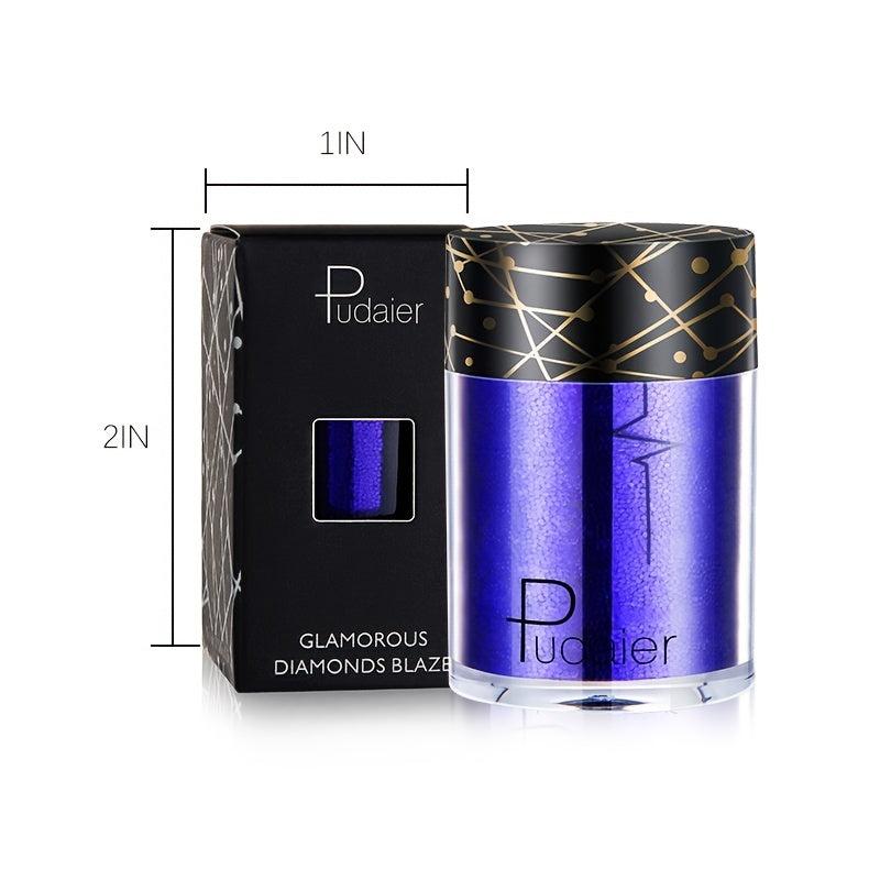 Pudaier 16 Colors Glittering Sequins Eye Shadow Powder for Women
