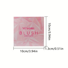4 Colors Blush Palette Lightweight Long Lasting Waterproof Blendable