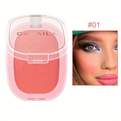 12-Color Matte Blusher for Long-Lasting Brightening Effect