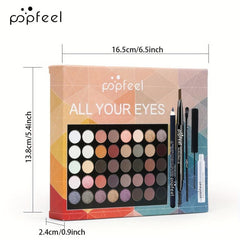 Eye Makeup Set Eyeshadow Palette Eyeliner Mascara Eyebrow Pencil