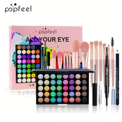 Eye Makeup Set Eyeshadow Palette Eyeliner Mascara Eyebrow Pencil