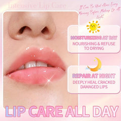 Strawberry Tinted Lip Balm Moisturizing Hydrating Lipstick Primer