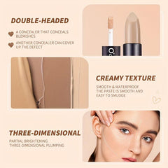 2-In-1 Water/Sweat Resistant Concealer Stick for Face & Eyes