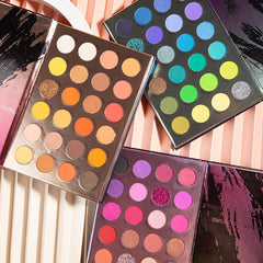 72 Color Eyeshadow Palette Book Style Pearly Matte Glitter Sequin Finish