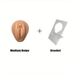 2 pcs 3D Silicone Nose & Ear Model for Piercing Training w/Acrylic Stand