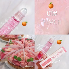 Fruity Flavors Hydrating Lip Gloss with Tinted Balm