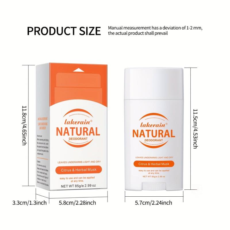 Armpit Deodorant Stick, Long Lasting Odor Control, Refreshing Fragrance